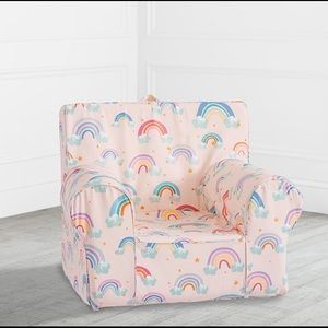 NWT Pottery Barn Kids Large Anywhere Chair Rainbow Slipcover, personalized